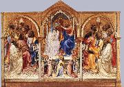 Lorenzo Monaco Coronation of the Virgin and Adoring Saints Germany oil painting artist